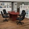 Flash Furniture Oval 35" W, 72" L, 29.5" H, Laminate Top, Red BLN-6GCCHRX000-BK-GG - alternate 1